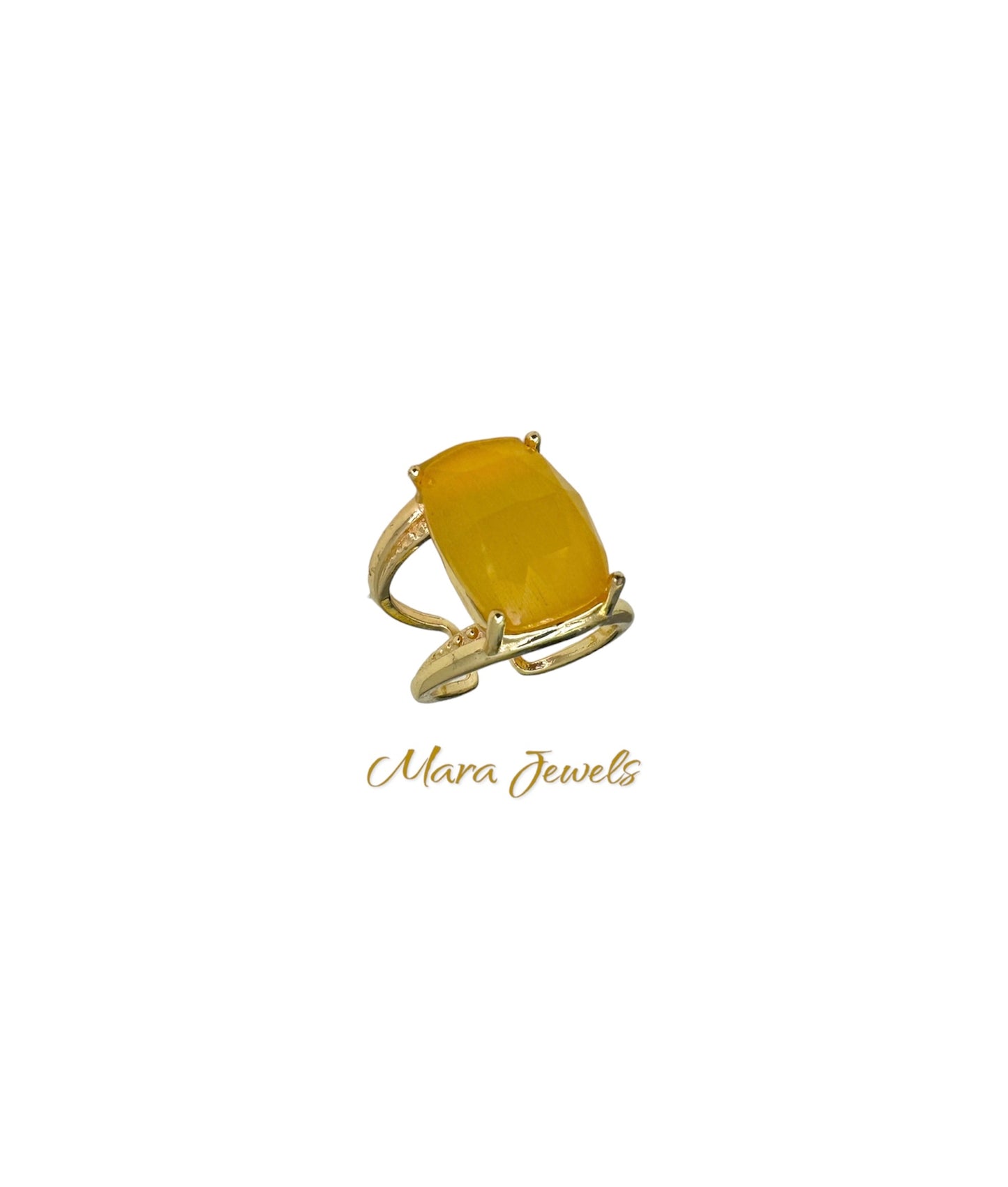 ANELLO DI BRONZO CON
OCCHIO DI GATTO GIALLO